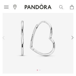 Asymmetrical Heart Hoop Earrings